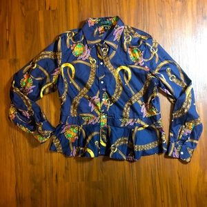 Lauren Ralph Lauren Horsebit Bridle Button Down